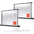 Pull up desktop table top protable projector screens